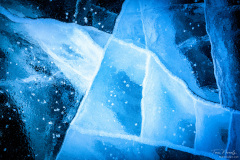 Abstract background of the texture of the ice