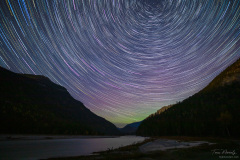 Star Trails in the Rocky Mountains, Canada