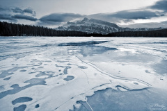 Two Jack Lake in Winter, Banff National Park, Canada