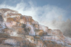 Mammoth Hot Springs in Yellowstone National Park, USA