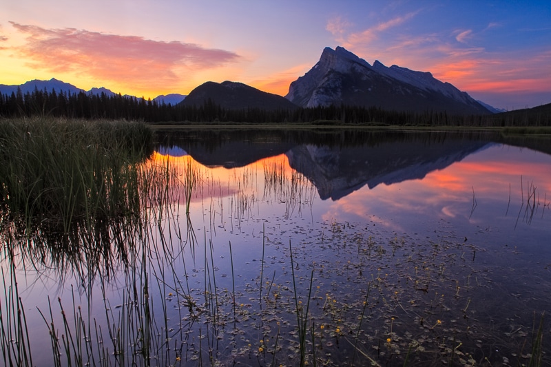 Mount Rundle and the Vermillion Lakes, Banff National Park, Alberta