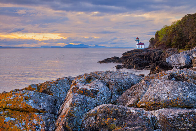 Lime Kiln lighthouse on San Juan Island, Washington, USA