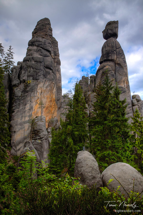 The Adršpach-Teplice Rocks (Adršpašsko-teplické skály) are an unusual set of sandstone formations covering 17 km² in northeastern Bohemia, Czech Republic.
