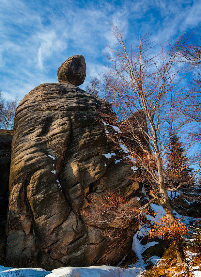Sandstone near Broumov, Czech Republic