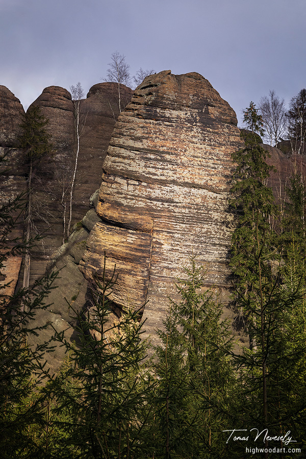 Sandstone near Broumov, Czech Republic
