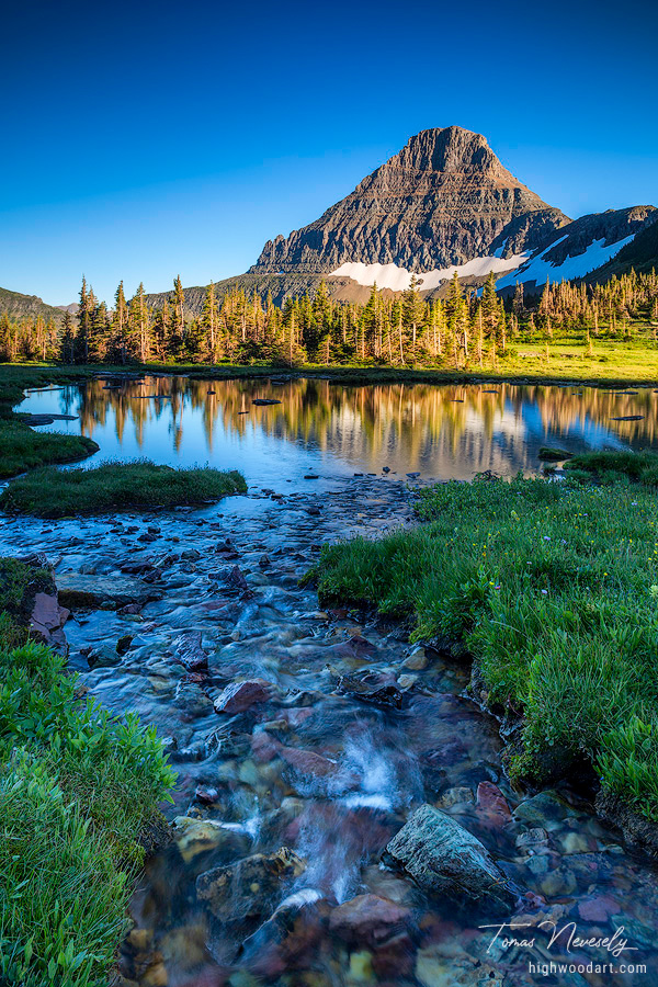 Last Rays at Logan Pass, Glacier National Park, Montana, USA