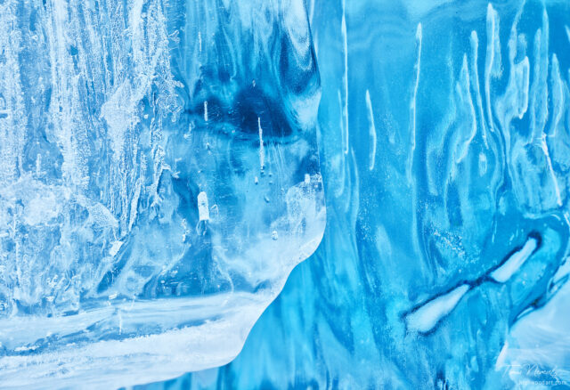 Abstract background of the texture of the ice