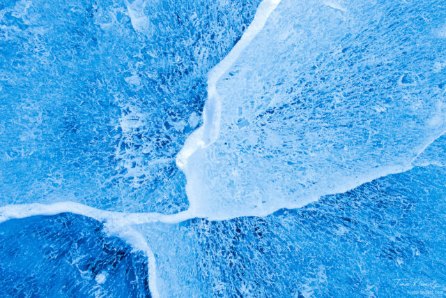 Abstract background of the texture of the ice