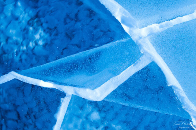 Abstract background of the texture of the ice