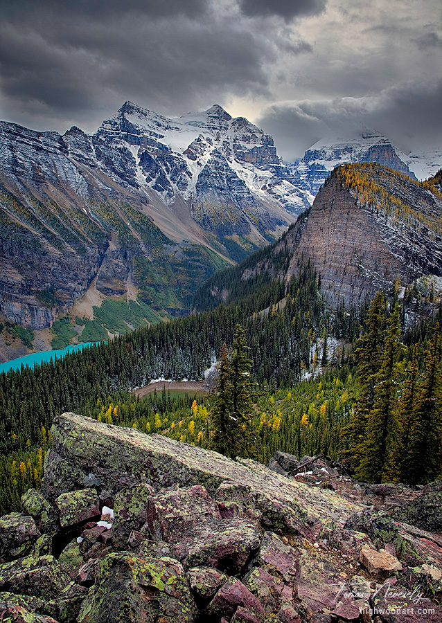 Lake Louise from the Little Beehive, Banff National Park, Alberta, Canada