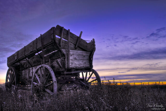 Old Wagon, near Drumheller Alberta, Canada